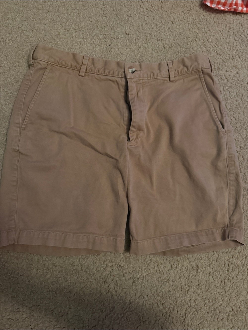Peter Millar Men's Flat Front Tan Shorts